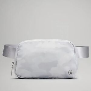 Lululemon Athletica Grey Camo Crossbody Bag with Minimalist Design